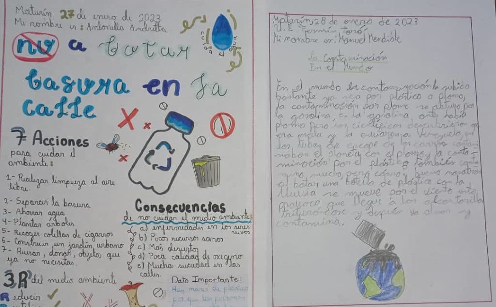 Dibujos de los alumnos